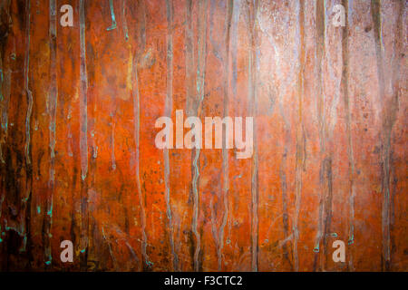 Old plywood background with dust and scratches Stock Photo