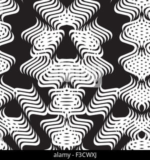 Black And White Repeating Pattern Stock Photo