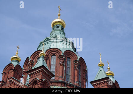 Eastern Orthodox cathedral, Helsinki, Finland. Stock Photo