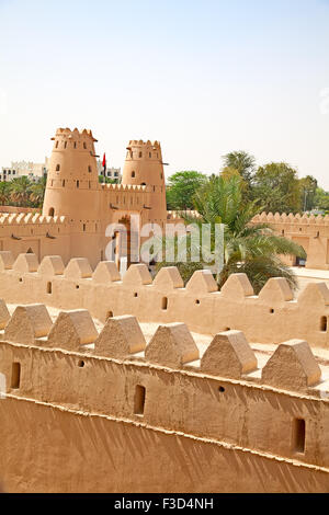 Famous Jahili fort in Al Ain oasis, United Arab Emirates Stock Photo