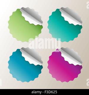 Stickers Stock Vector