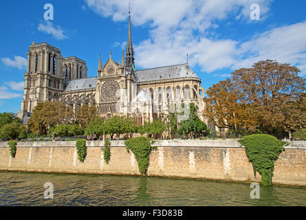 Famous Notre Dame in Paris, France Stock Photo