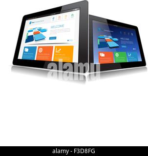 Tablet, Vector, Web page, Icon, Internet, Web, Search Stock Vector
