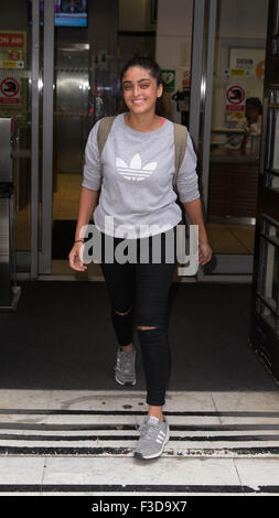 Mandeep Dhillon pictured arriving at the Radio 2 studio Featuring