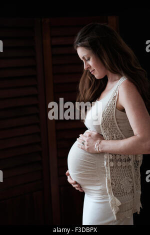 Portrait of pregnant woman Stock Photo