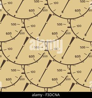 Pattern illustration of a pressure meter gauge Stock Vector