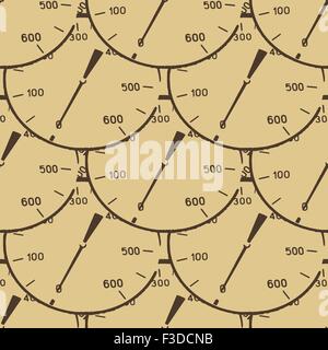 Pattern illustration of a pressure meter gauge Stock Vector