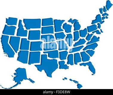 Very detailed vector file of all fifty states. Each state is grouped ...