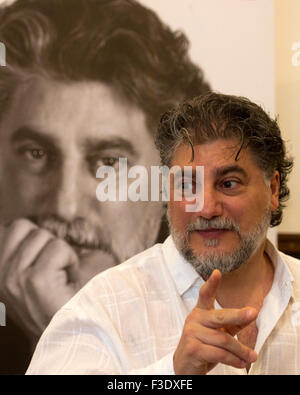 Prague, Czech Republic. 06th Oct, 2015. Argentine tenor Jose Cura attends the press conference in Prague, Czech Republic, October 6, 2015. © Michal Kamaryt/CTK Photo/Alamy Live News Stock Photo