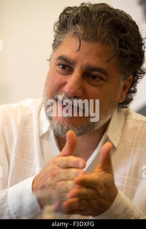 Prague, Czech Republic. 06th Oct, 2015. Argentine tenor Jose Cura attends the press conference in Prague, Czech Republic, October 6, 2015. © Michal Kamaryt/CTK Photo/Alamy Live News Stock Photo