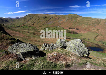 Place Fell and the Boredale valley, Lake District National Park, Cumbria County, England, UK. is Place Fell