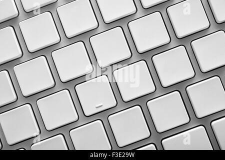 Computer keyboard with blank keys for your own idea. Stock Photo