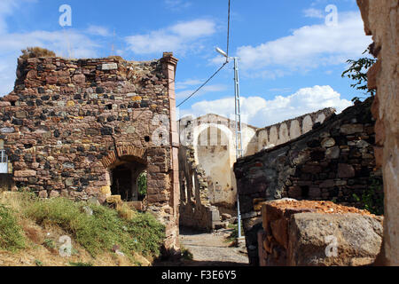 Cunda island church ruins, Balikesir, Turkey Stock Photo
