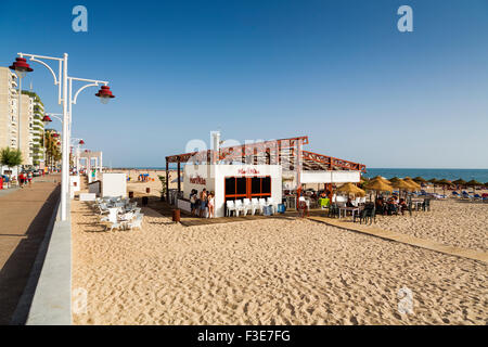 Promenade La Victoria beach Cadiz Andalusia Spain Stock Photo