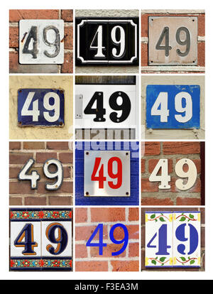 Number Forty-nine Stock Photo