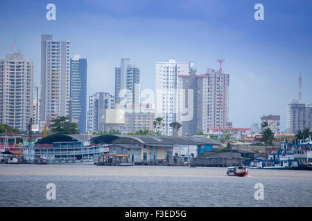 The city of Belem and the Guama river in the Brazilian Amazon Stock Photo