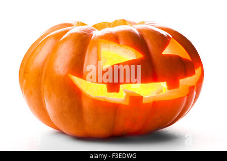 Halloween Pumpkin isolated on white background Stock Photo