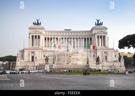 Altare della Patria, National Monument to Victor Emmanuel II the first king of a unified Italy, located in Rome Stock Photo