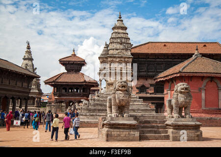 Bhaktapur Durbar Square a UNESCO World Heritage site before the 2015 earthquake Stock Photo