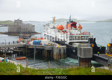 Castlebay ferrry terminal on the Isle of Barra Outer Herbrides, Scotland Stock Photo