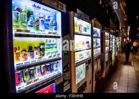 Drink Vending machine,Shibuya-Ku,Tokyo,Japan Stock Photo