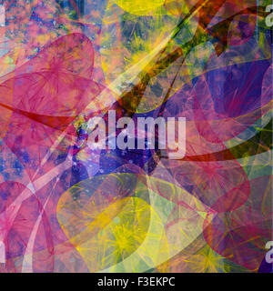 Grunge abstract textured  collage Stock Photo
