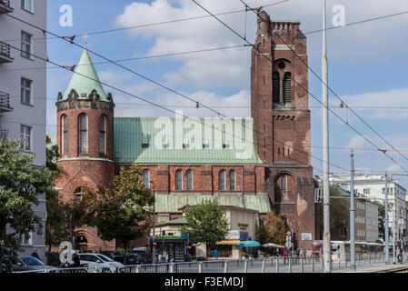 Roman Catholic church of the Immaculate Conception of the Blessed Virgin Mary, Warsaw, Poland Stock Photo