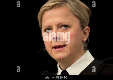 Manchester, UK. 6th October 2015. Baroness Helic speaks at Day 3 of the 2015 Conservative Party Conference in Manchester. Credit:  Russell Hart/Alamy Live News. Stock Photo