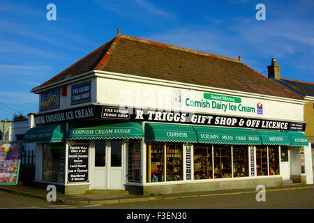Gift Shop, The Lizard Village, Lizard Peninsula, Cornwall, England, UK Stock Photo