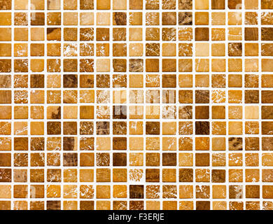 Ceramic glass colorful tiles mosaic composition pattern background Stock Photo