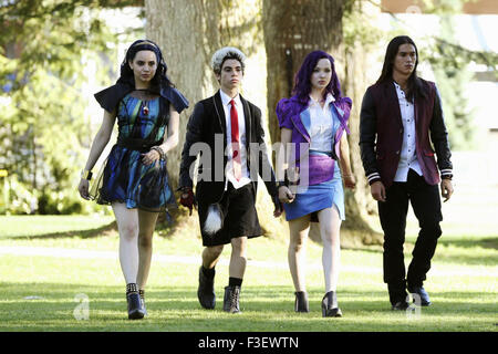 Descendants is a 2015 American musical fantasy television film directed by Kenny Ortega.  This photograph is for editorial use only and is the copyright of the film company and/or the photographer assigned by the film or production company and can only be reproduced by publications in conjunction with the promotion of the above Film. A Mandatory Credit to the film company is required. The Photographer should also be credited when known. Stock Photo