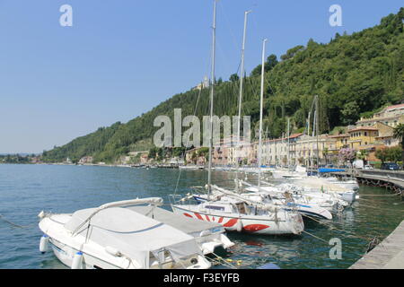 Maderno on Garda lake in northern Italy Stock Photo