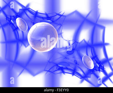 Computer rendered 3d abstract fractal illustration background for creative design Stock Photo