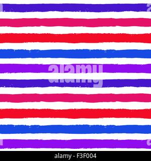 Vector Brush Strokes Red Blue Pattern Stock Vector