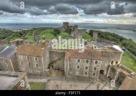 dover castle medieval castle in Dover, Kent. Stock Photo