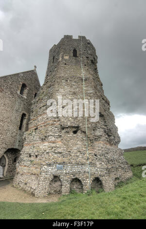 dover castle roman lighthouse Stock Photo