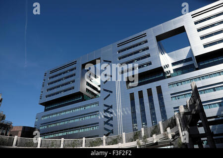 5 Broadgate, Broadgate Circle, UBS headquarters office building designed by Ken Shuttleworth of Make Architects in the City of London UK  KATHY DEWITT Stock Photo