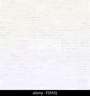 Brick wall, white relief texture with shadow Stock Vector