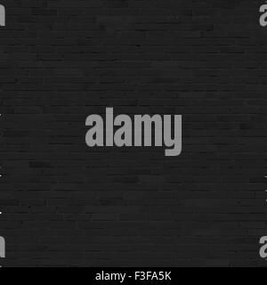 Brick wall background, black relief texture with shadow Stock Vector