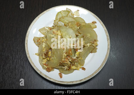 Stir fried cucumber, Asian food Stock Photo