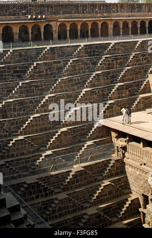 Chand Baori, Step Well, stepwell, Abhaneri, Bandikui, Rajasthan, India, Asia Stock Photo