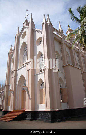 Our Lady of Lourdes cathedral has interesting underground shrine ; Thrissur ; Kerala ; India Stock Photo