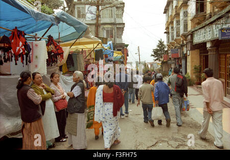 The Mall ; Chauk Bazaar ; Chowrasta ; Darjeeling Mall ; Darjeeling ; West Bengal ; India ; Asia Stock Photo