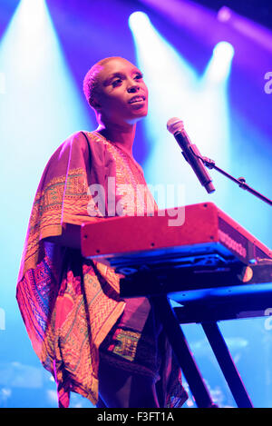 Laura Mvula, Womad 2015, Charlton Park, Malmesbury, England, UK. 26th July 2015 Stock Photo