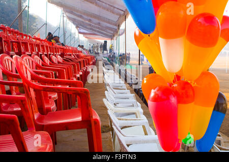 Chairs and balloons in function India Asia; South Asia; India Stock Photo