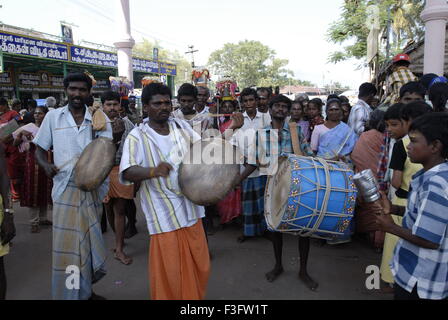 Theertha Kavadi Agni Nakshatram Kodumudi ardent devotees river Cauvery water kavadis Palani abhishekam deity Tamil Nadu Stock Photo