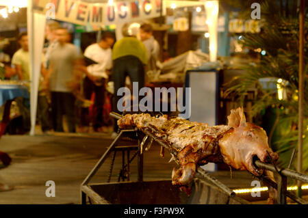 Non Veg Food being cook on Pattaya Street Pattaya Thailand ; South East Asia Stock Photo