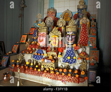 Lord Jagdish idols deities, Jagdish Mandir, Jagdish Temple, Hindu Temple, Jabalpur, Madhya Pradesh, India, Asia Stock Photo