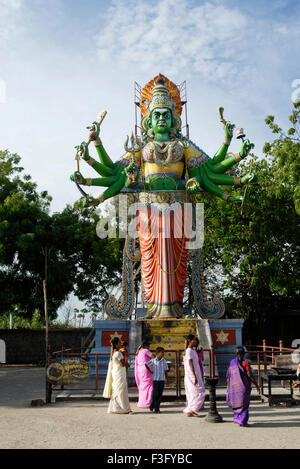 Statue of the Hindu goddess Kali , Madurai , Tamil Nadu , India Stock ...