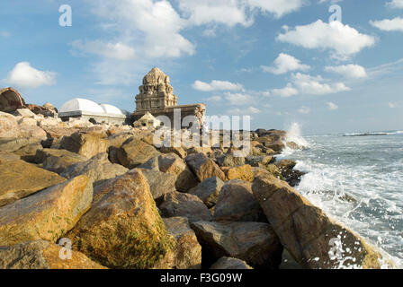 Masilamaninathar temple built in 1305 AD in Tarangambadi ; Tamil Nadu ; India Stock Photo
